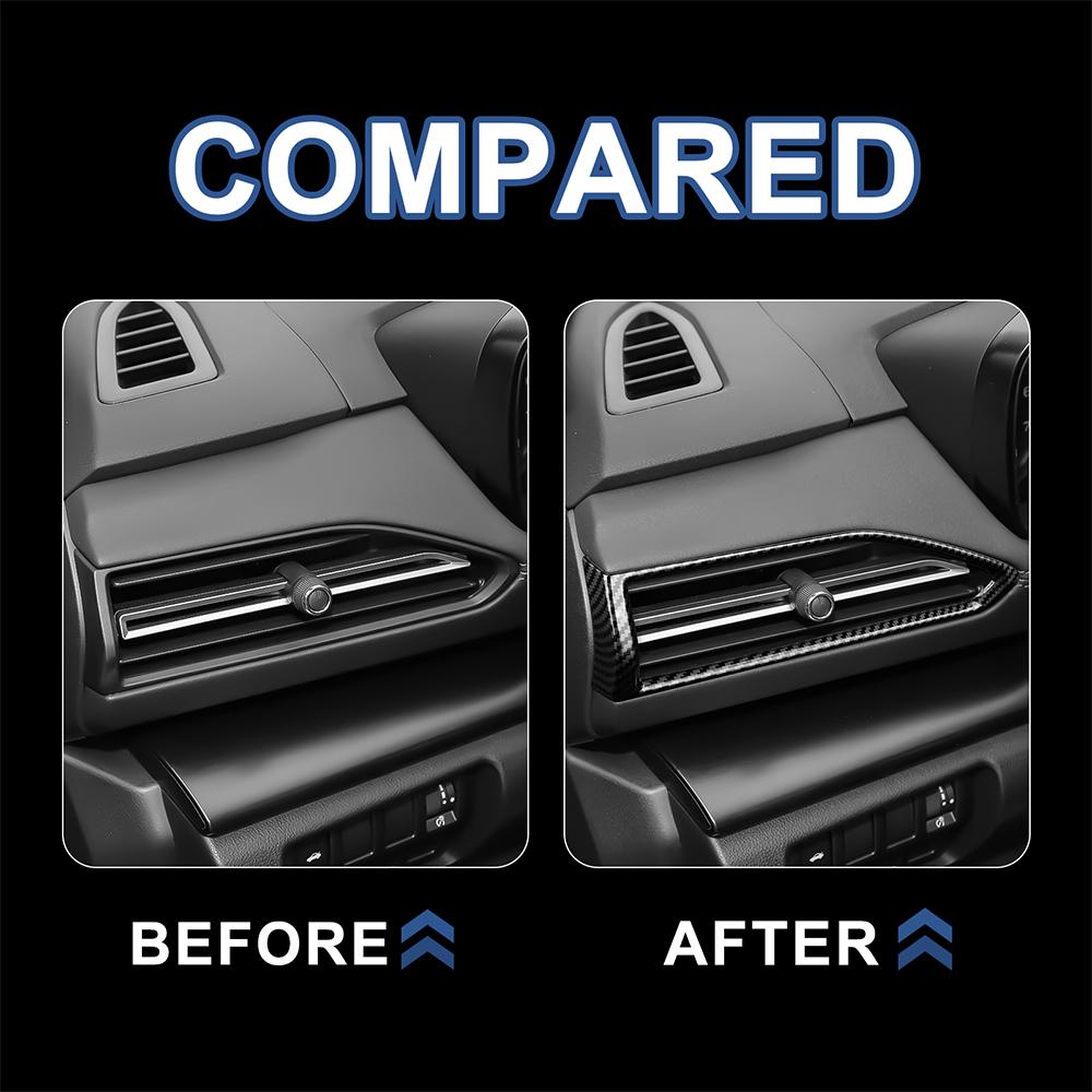 ABS Carbon Style Sticker For Subaru WRX 2022 2023 2024 Side Air Vent Outlet Anti scratch Interior Trim RHD LHD Accsesories