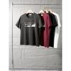 Heavyweight Pure Cotton 300g Trendy Brand Printed Cool-Touch Short-Sleeve T-Shirt for Men, Summer Base Shirt, Foreign Trade Men's Clothing