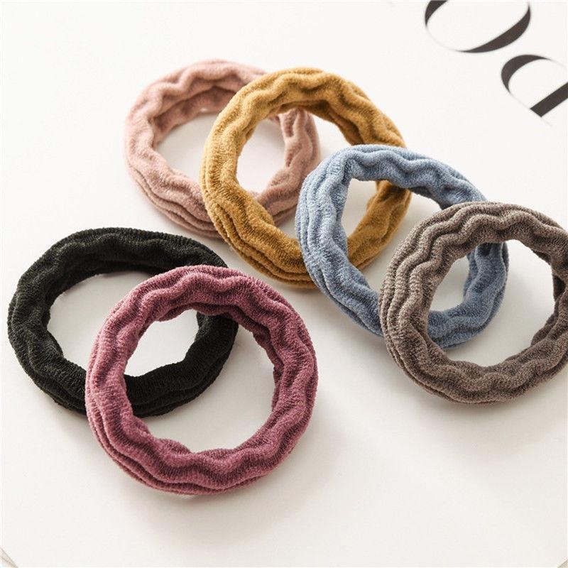 5 Stück elastische Gummi-Haargummis für Mädchen, Band, Seil, Pferdeschwanzhalter, Widerstandsfähigkeit, nahtlos