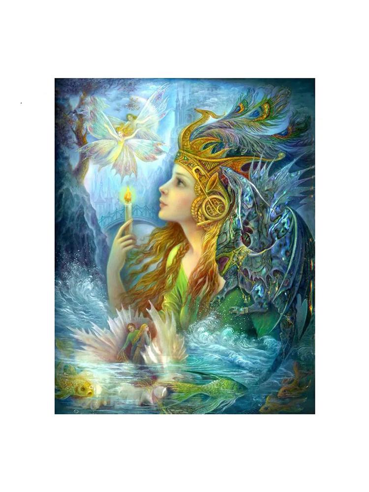 Diamantmalerei Damen Kreuzstickerei Volldiamant 5D DIY Stickerei Wolf Mosaik Wandkunst Diamant Wohndekoration Kunst Geschenk