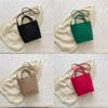 Fashionable Spring 2023 Womens Shoulder Bag Trendy Felt Bucket Bag With Inner Patch Pocket
