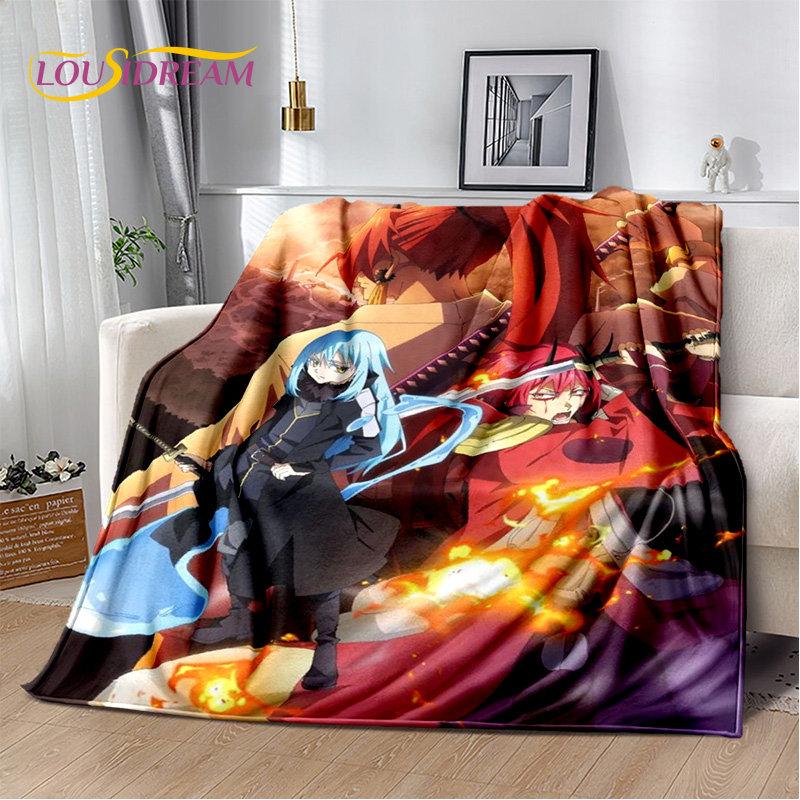 I Got Reincarnated As A Slime Anime Soft Plush Blanket,Flannel Blanket Throw Blanket for Living Room Bedroom Bed Sofa Picnic Kid