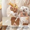Distributeur de nourriture pour chaton détachable Anti-étouffement Dispositif d'alimentation pour chat Distributeur d'eau pour chaton Pour chaton chiot