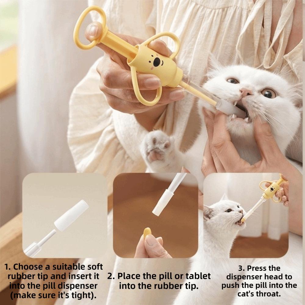 Distributeur de nourriture pour chaton détachable Anti-étouffement Dispositif d'alimentation pour chat Distributeur d'eau pour chaton Pour chaton chiot