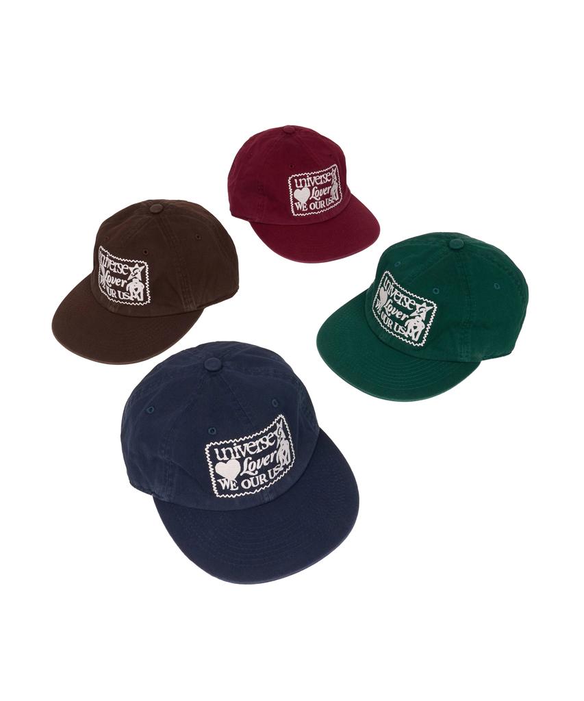 Yunibeoseugameonteu Universe Rubber Patch Washed Cap_Burgundy