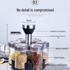 SIFAR Glass Rotating Spice Jar Set