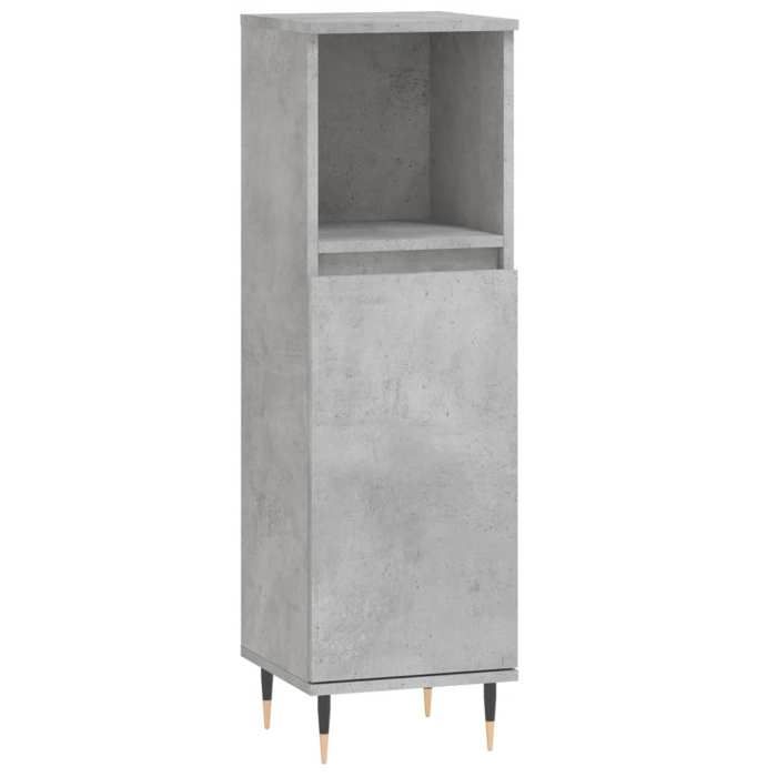 VidaXL Bathroom Cabinet Concrete Grey 30x30x100 Cm 831552