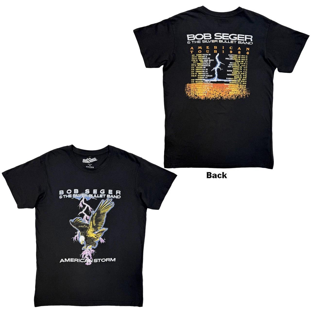 Bob Seger & The Silver Bullet Band - American Storm - Black Carbon t-shirt XXL