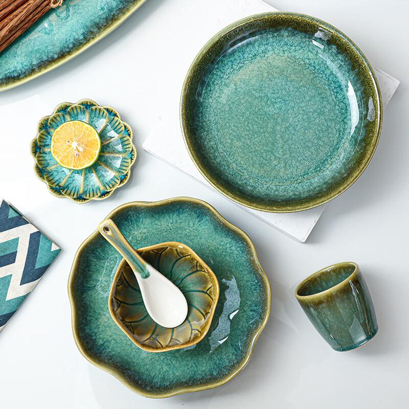 Ru Han Kiln Ceramic Dinner Plate