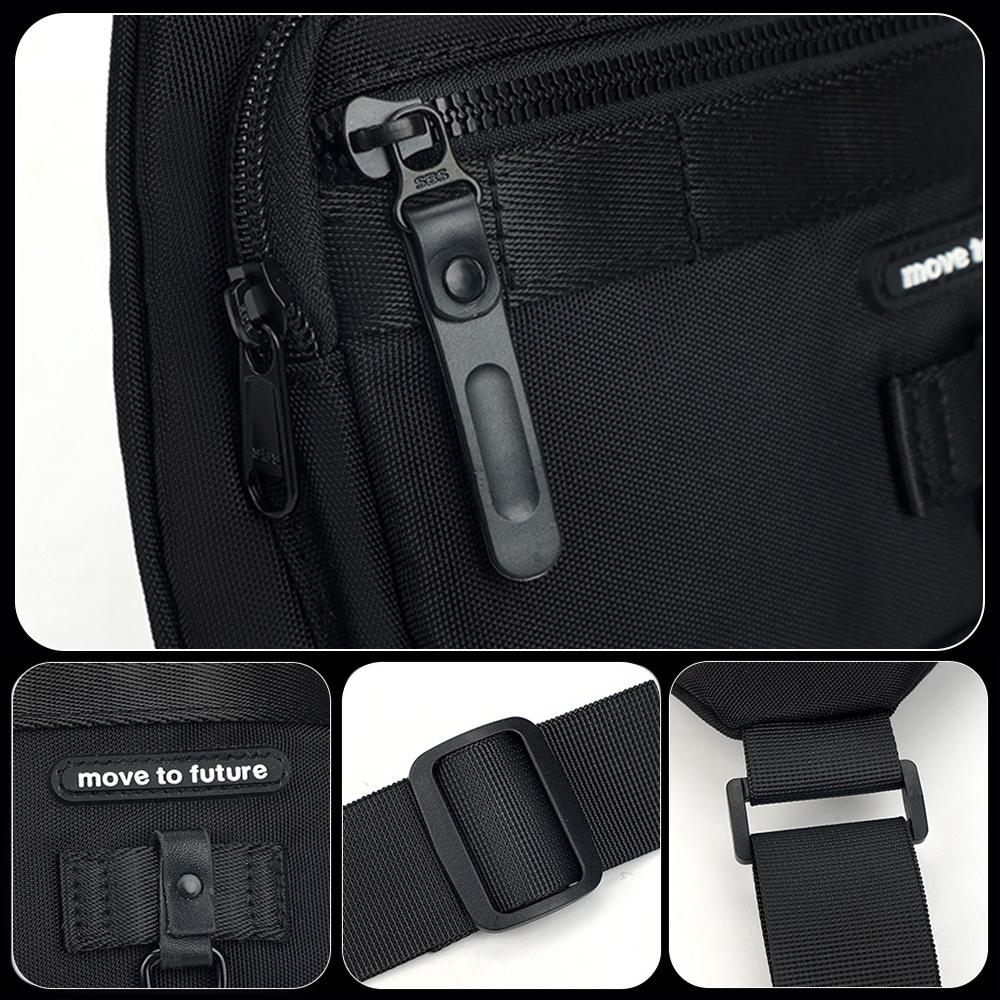 TOMSHOO Rucsac Sling Pachet Piept Geantă de umăr Geantă Crossbody pentru Bărbați Drumeții Călătorii Ciclism