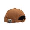 Unisex Cotton Brimless Dome Beanie with Adjustable Strap In Solid Colors