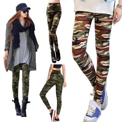 Women Camouflage Leggings Fitness Military Army Green Pants Workout Pants Sporter Skinny Adventure Elastic Leisure Leggings