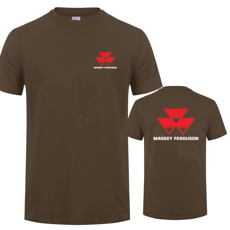 Massey Ferguson T Shirt Tops New Fashion Short Sleeve Massey Ferguson Tractor Agriculture Logo Tshirts Tees Tshirts Lh074