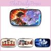 Nezha Student Pencil Case Cartoon Print Oxford Material Kids Teens