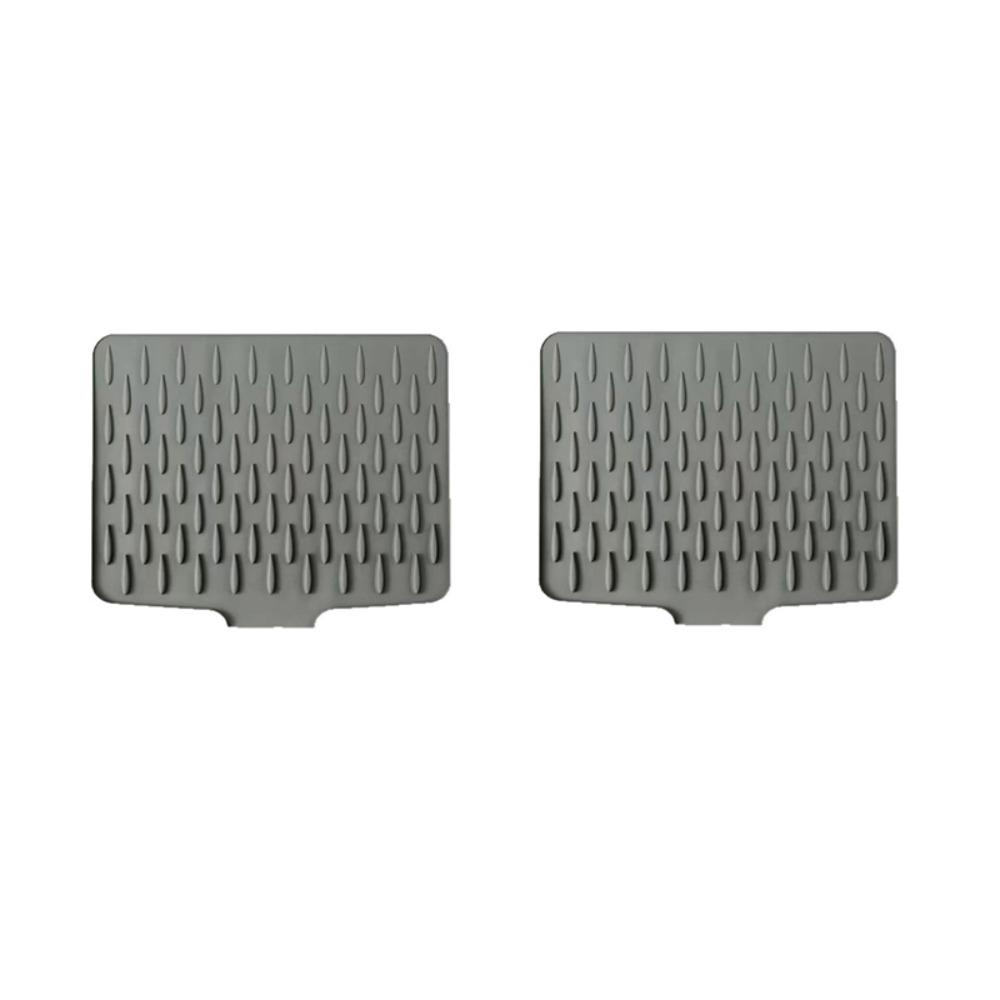 2pcs Shock-absorbing Pot Pad Heat-insulating Kitchen Utensil Pad Slope Dish Drying Mat  Dinner Table