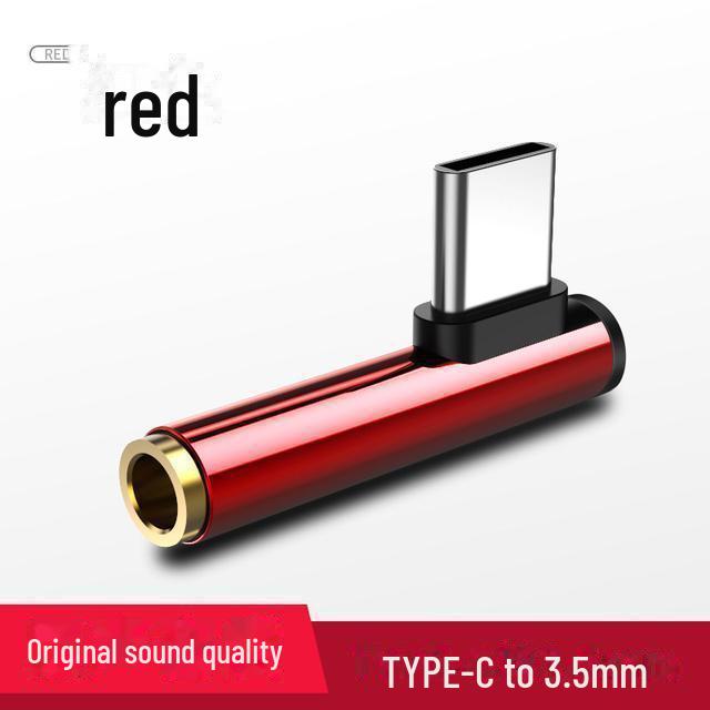 

Адаптер Type-C для наушников Huawei, OPPO и Xiaomi — конвертер музыки и караоке для устройств Android Elbow Alloy китайский красный