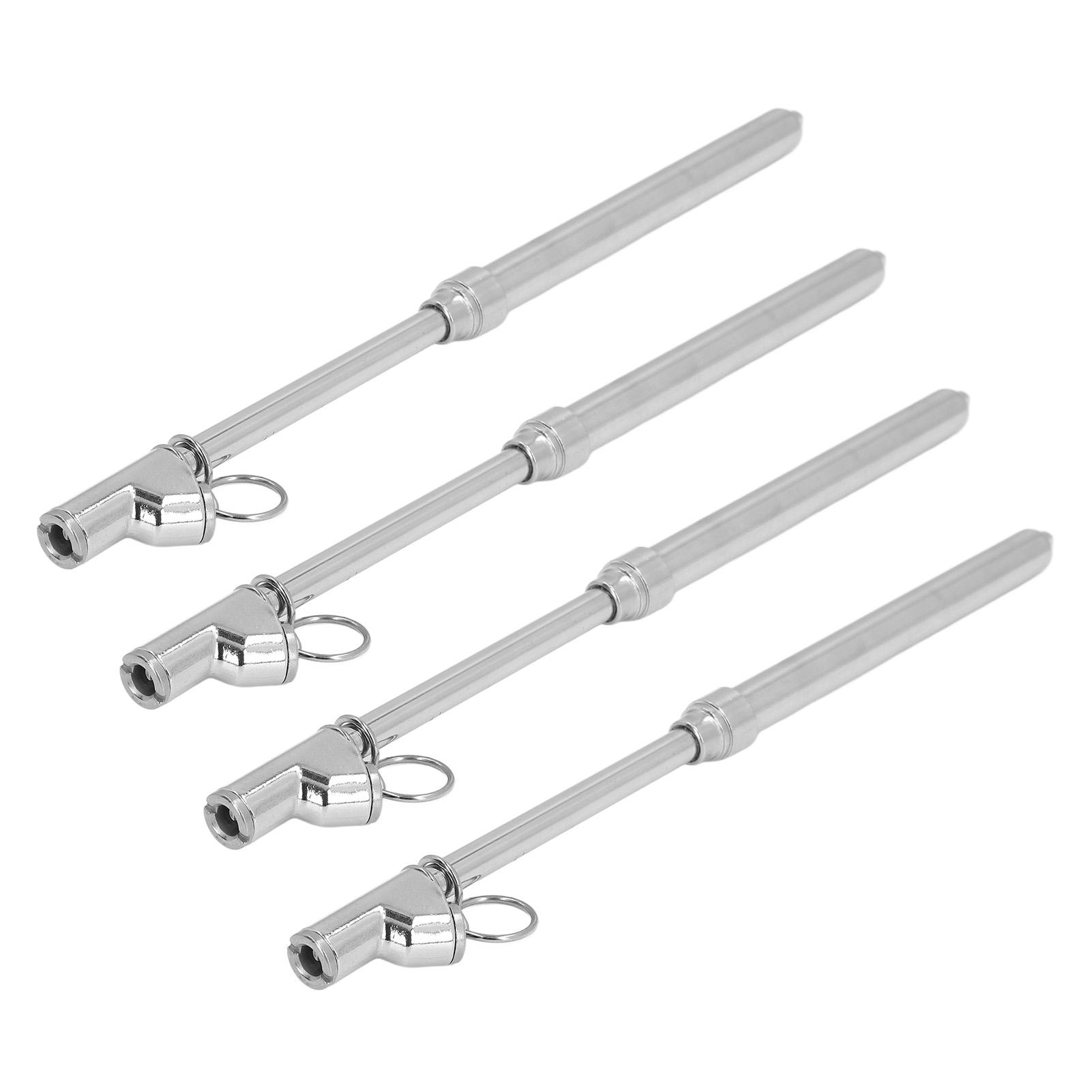 

4шт двойной манометр для шин из нержавеющей стали механический инструмент для измерения давления в шинах