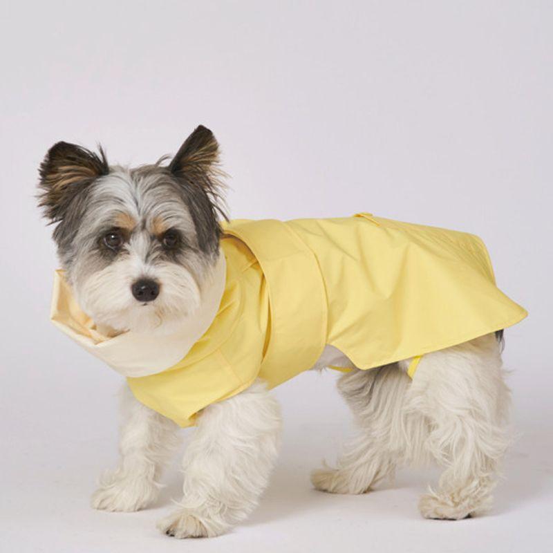 ANGEL DOG Premium Trench Puppy Raincoat Yellow