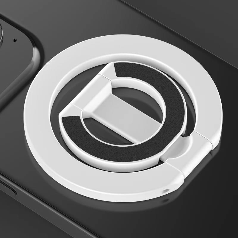 Magnetic Phone Finger Ring Holder 360 Degree Rotation Mobile Phone Stand For MagSafe Magnet Bracket For iPhone 16 15 14 Samsung