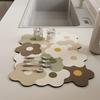 Soft Absorbent Diatomite Mat with Printed Design — Wear-Resistant Mat, Suitable for Coffee Machines, Non-Slip Coasters, Sink Mat
