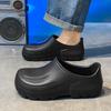 Herren Übergröße lässige rutschfeste und ölbeständige Arbeitskochschuhe, Arbeitsslipper, Regenstiefel