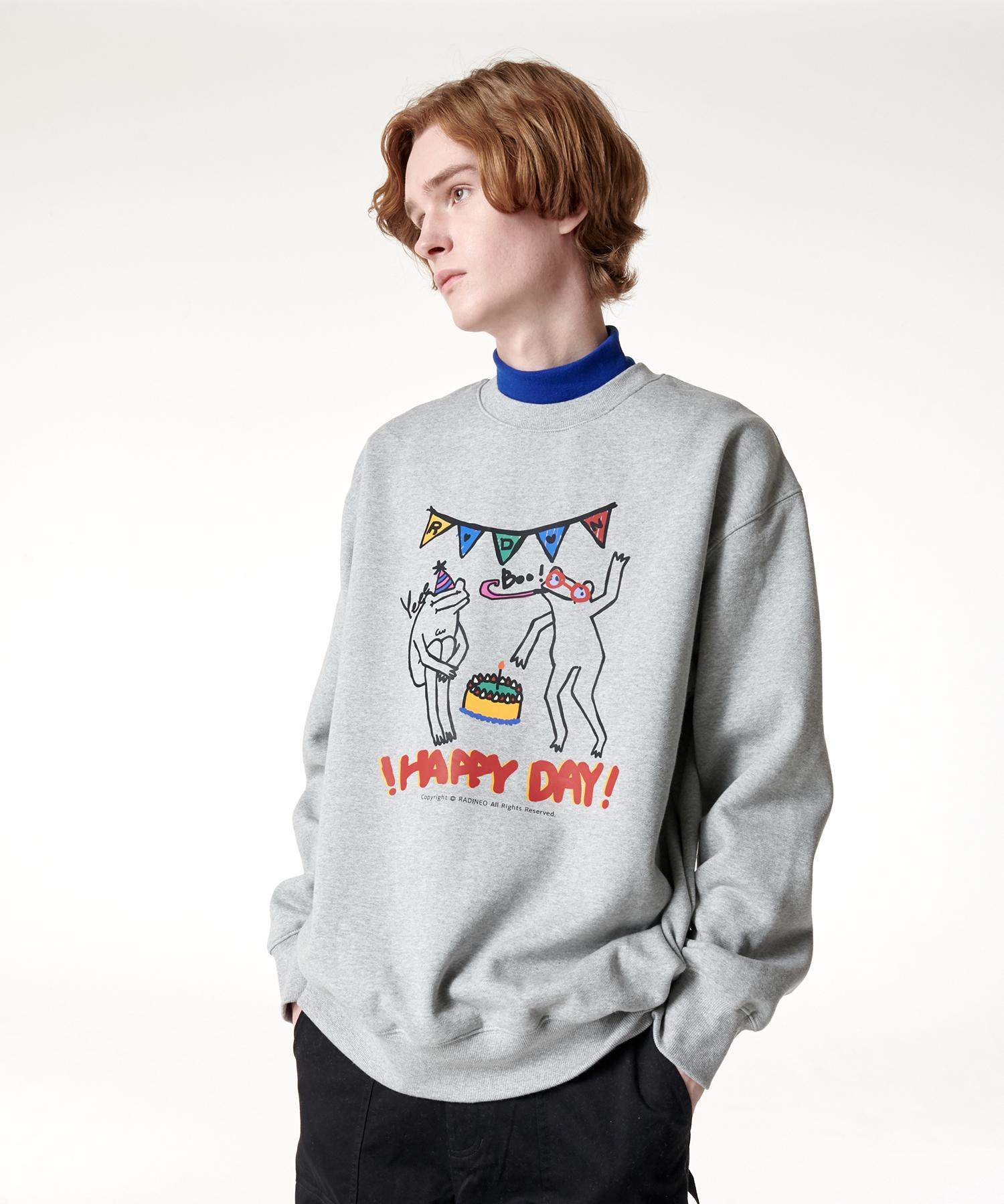Radineo Happy Day Sweatshirt Gray L