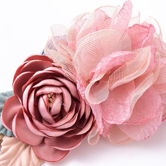 Baby Headband Flower Shape Soft Comfortable Rose Creative Baby Imitation Flower Headband for Infant