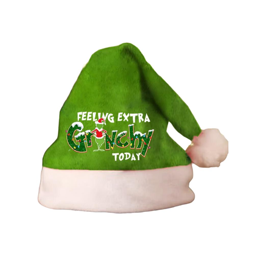 Unisex Plush Christmas Hat with for Holiday Parties and Winter Festivities