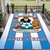 Custom Text Printed Rug Coventry City FC Non Slip Floor Carpet For Home Room Decor