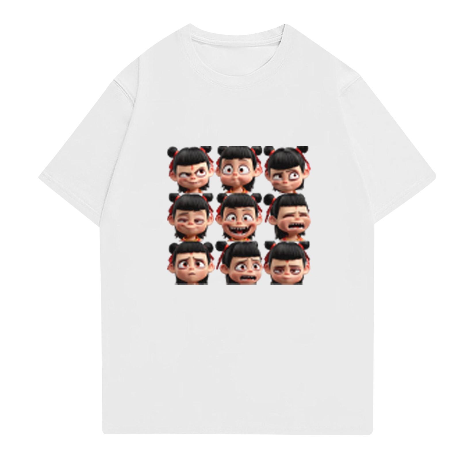 

Жіноча повсякденна футболка з круглим вирізом і короткими рукавами XL