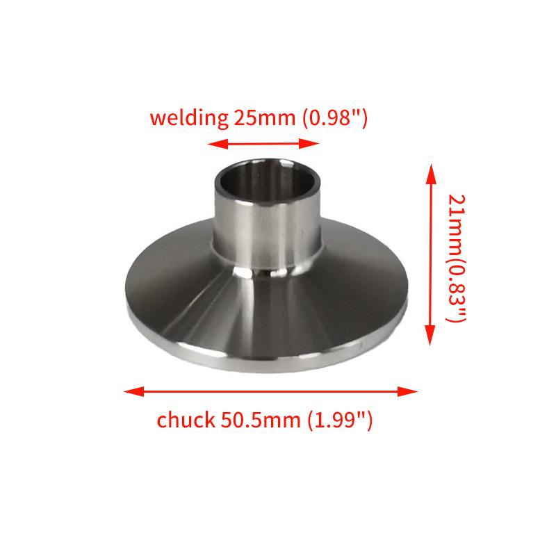 Welding Pipe Sanitary Fitting Weld Clamp Ferrule Fits Clamp Stainless Steel 304