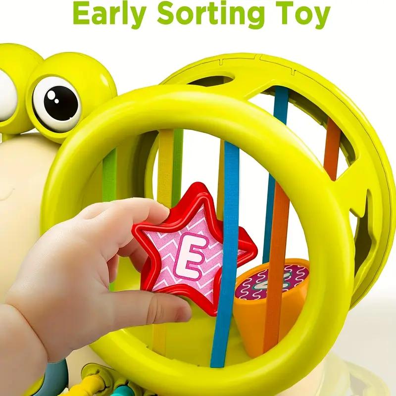 Educational Snail Activity Cube For Toddlers - Shape Sorting Sensory Toy Fine Motor Skill Development Birthday Gift For Boy Girl
