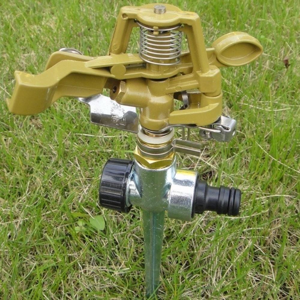 Adjustable Nozzle Impact Sprinkler Head Garden Spray Nozzle For Garden Lawn Farm Agriculture