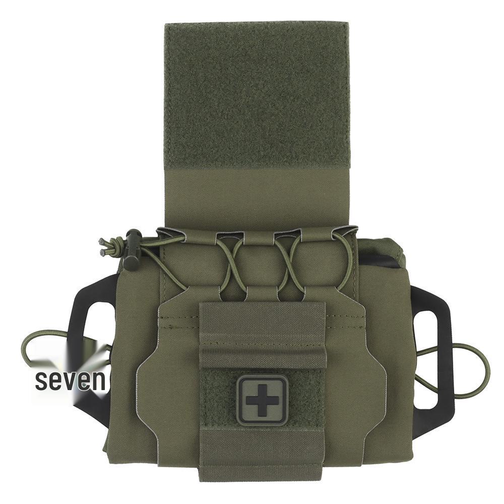 Medium Tactical First Aid Kit with Quick Deployment Pull Tab and Hook & Loop Closure
