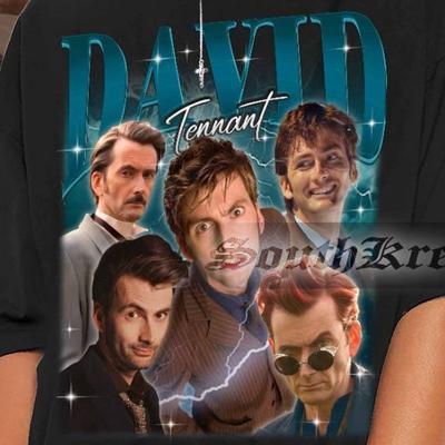 T-shirt Vintage Limité David Tennant, Chemise Rétro David Tennant, T-shirt Hommage David Tennant, T-shirts pour Fans de David Tennant, Merchandising David Tennant