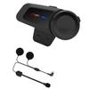 BT Motorcycle Helmet Intercom Water Proof Moto Intercom Headset Replacement for Outdoor Black