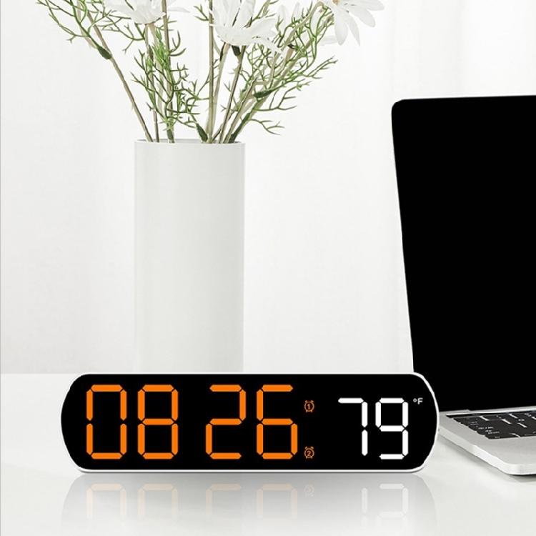 Zegar Cyfrowy ze Skokowym Sekundnikiem LED Budzik Wyświetlacz Temperatury Odliczanie Sterowanie Głosowe Zegar Biurkowy Sypialnia