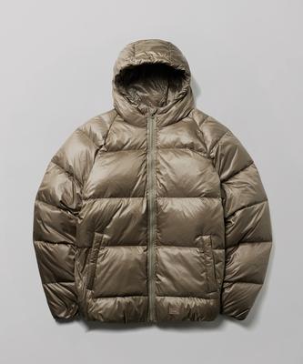 Block Heavy Down Jacket Khaki Gray