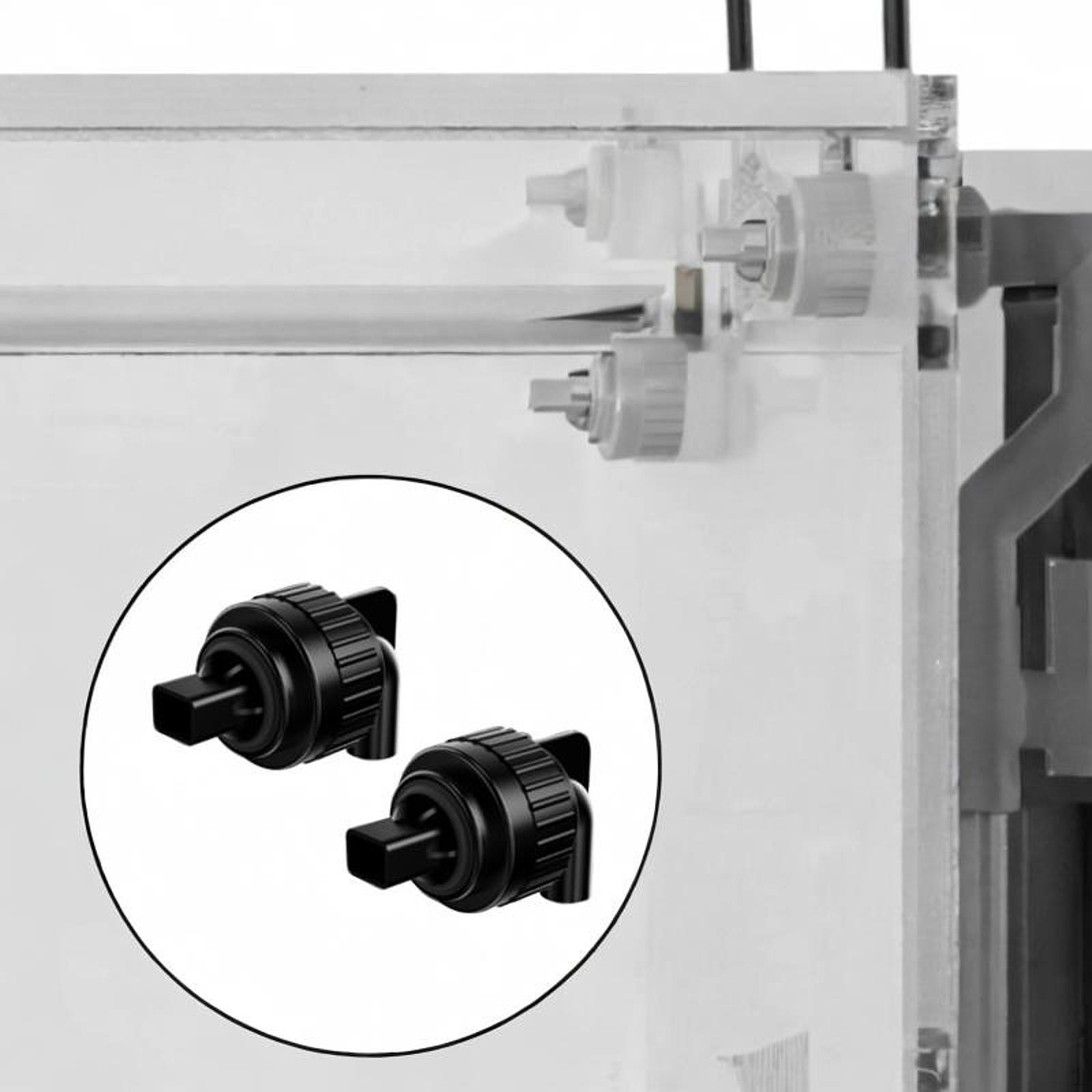 

2 Соединителя-насадки «Утиный нос» для выходных отверстий аквариумной воды, вращающиеся сантехнические детали чёрный