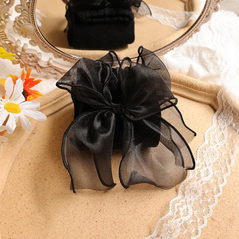 Lolita Socks, Trendy Mid-calf Socks, Cute Lace Bow, Princess Lace Socks