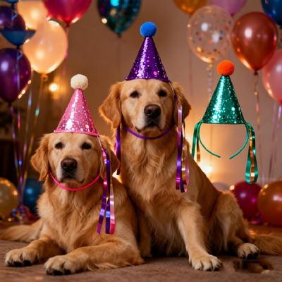 6/14 Stück Verstellbarer Haustierkostümhut Atmungsaktiver Geburtstagspartyhut für Katzen Welpen Geburtstag Urlaubsdekoration