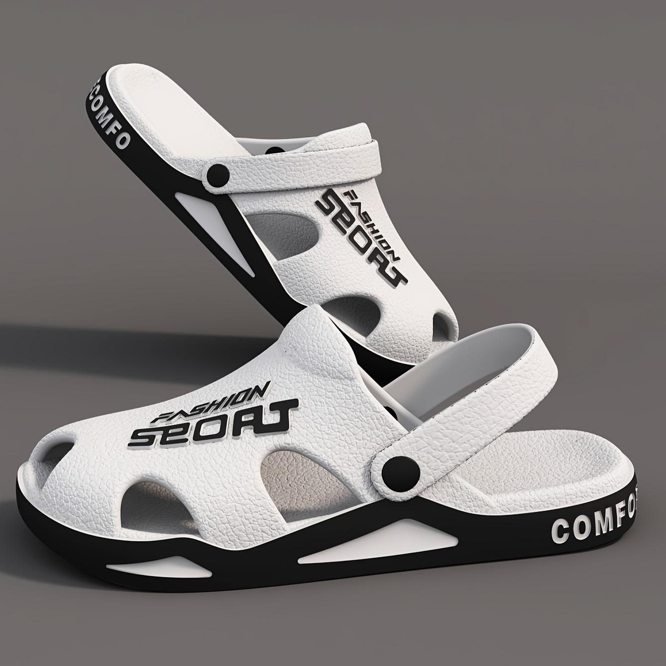 

Унисекс Модные Спортивные Дышащие Тапочки Легкие Нескользящие Сандалии EVA 38-39 белый