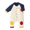Coverall Rompers Logo Long Sleeve Made in Japan Boys Girls Baby Kids Infant Baby Clothes Clothes 70cm Multicolor [Miki House] Children's 10-1204-491