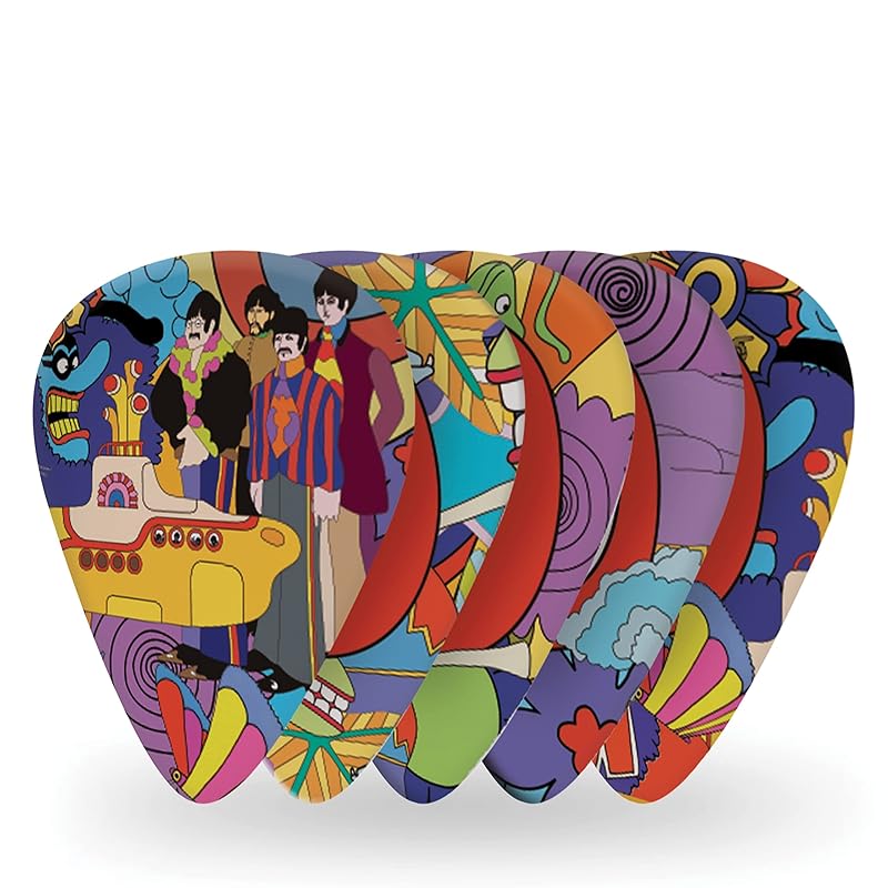 

Медиатор D Addario D Addario, медиатор Yellow Submarine 50th Anniversary, тонкий 1CWH2-10B7, дизайн Beatles, 10 штук []