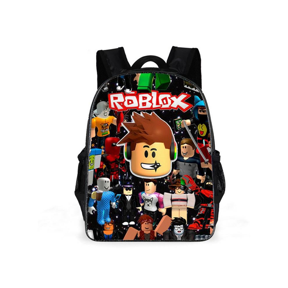 Plecak Roblox o dużej pojemności i z płynnie działającymi podwójnymi zamkami błyskawicznymi do szkoły i podróży