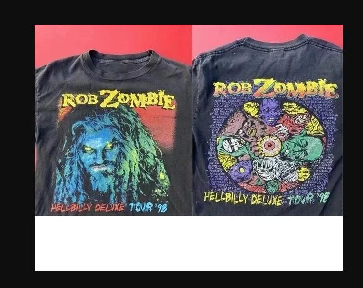 Vintage 1998 Rob Zombie Hellybilly Deluxe Tour REPRINT T-shirt, Size S-4XL