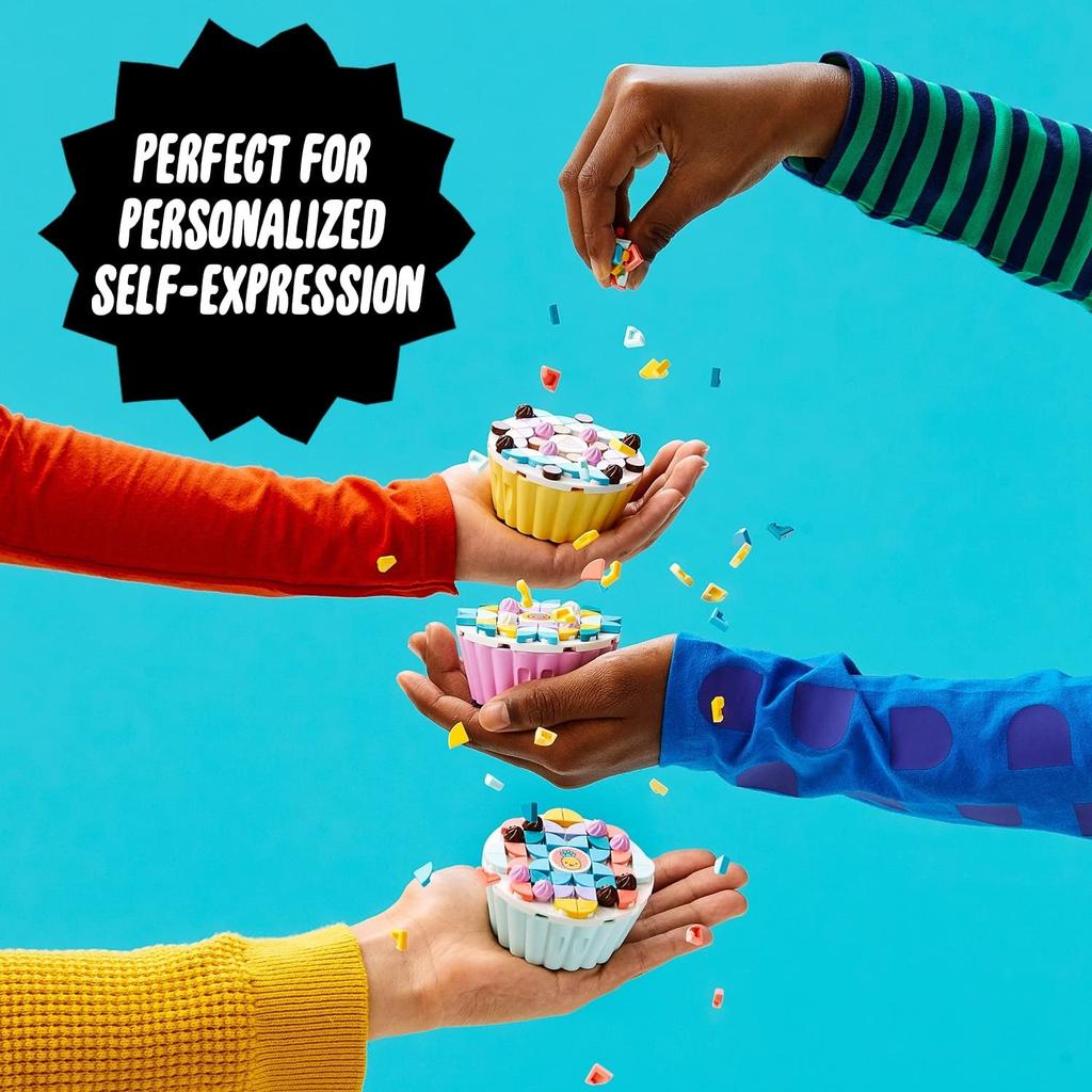 Set Petrecere Brioșe Dulci LEGO DOTS 41926, Blocuri de Jucărie, Cadou, Bijuterii, Artizanat, Băieți și Fete, Vârste 6 ani și Peste