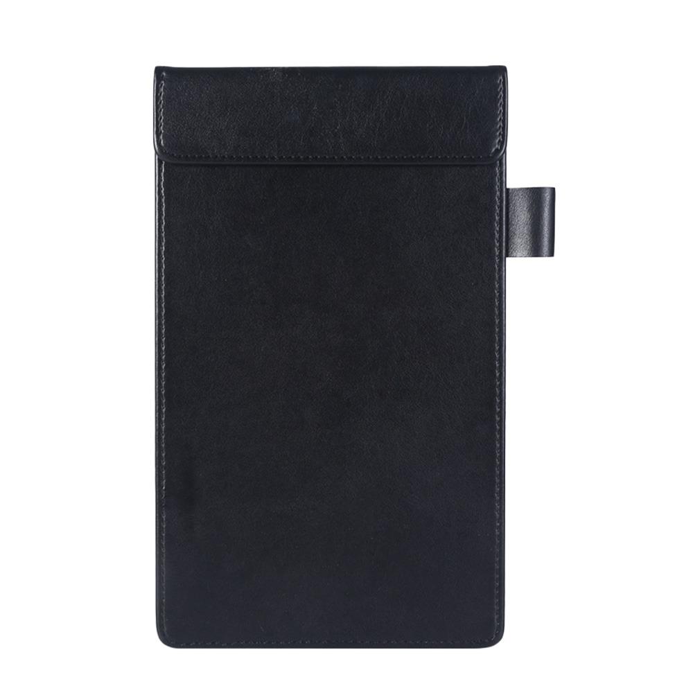 Magnetic Snap Bill Book PU Leather Cash Book Fashion Credit Card Signature Folder  Office School