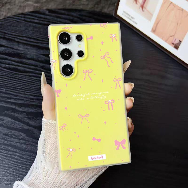 Bow Fashion Trend Women Phone Case For Samsung Galaxy S25 Ultra S24 S23 FE S22 Plus a16 A52 A54 A55 A35 A34 A33 A32 Back Cover