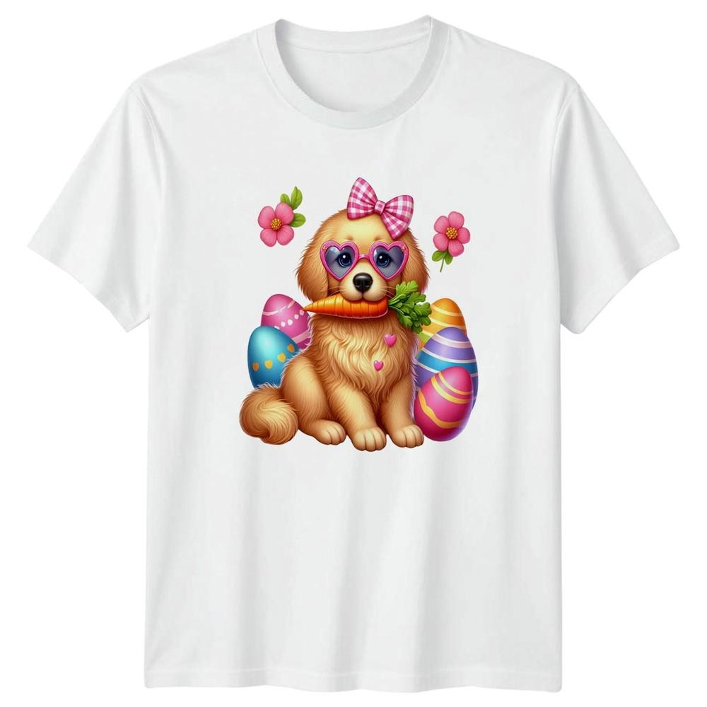 Cute Golden Retriever Dog Easter Unisexs TShirt Golden Retriever Puppy S